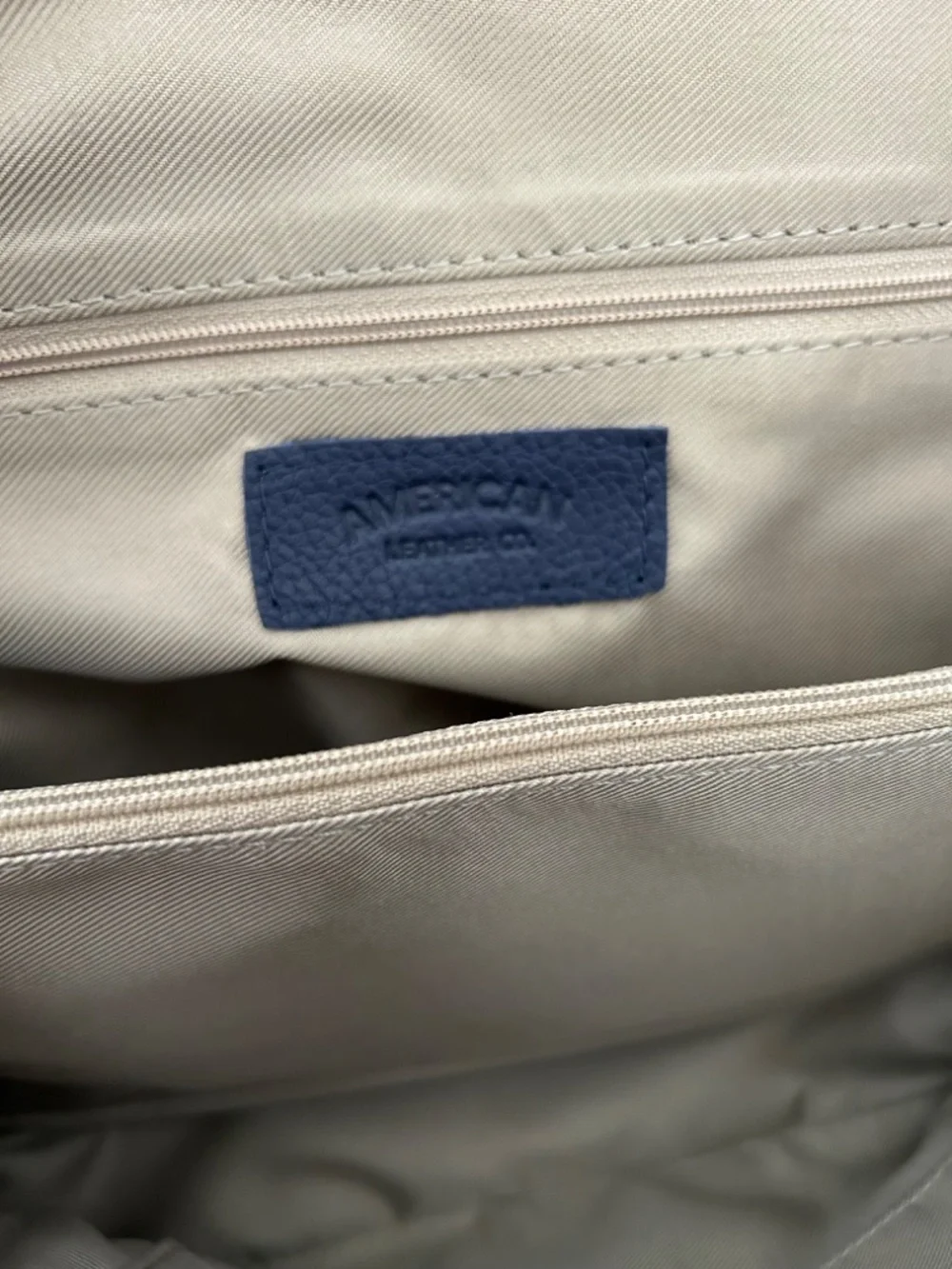 American Leather Co. Meadow Convertible Satchel in Navy Blue